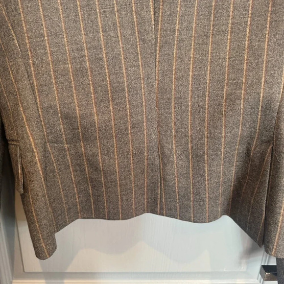 Flavio Castellani Pinstripe Wool Blazer Women's Size US 8  IT 44 Academia Preppy - Picture 8 of 16